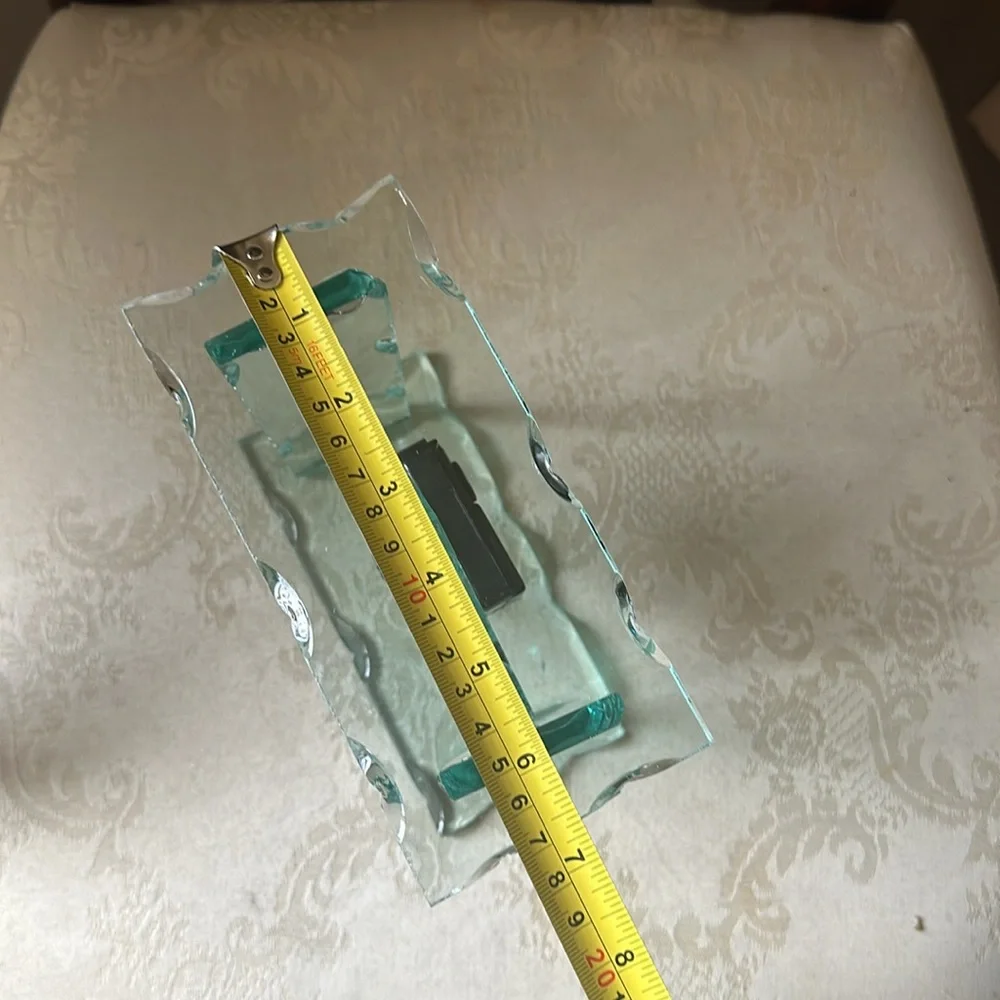 Vintage diffusion glass Arte Murano Vetro by Il Laboratorio by Cibierre clock